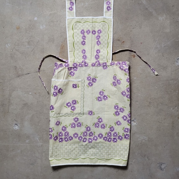 *Free With Purchase* 70’s apron floral seventies 70s 1970s home decor vintage - Picture 7 of 8